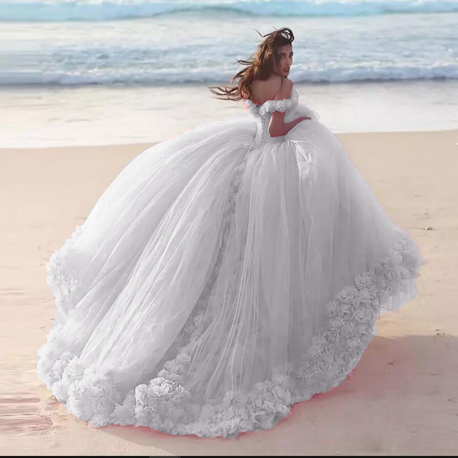poofy ball gown wedding dresses
