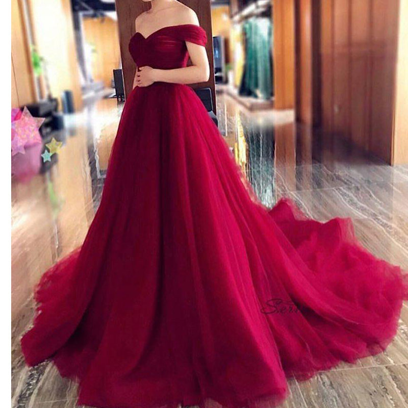 Buy Charismatic Ball Gown Court Train Prom dresses Engagement Siaoryne