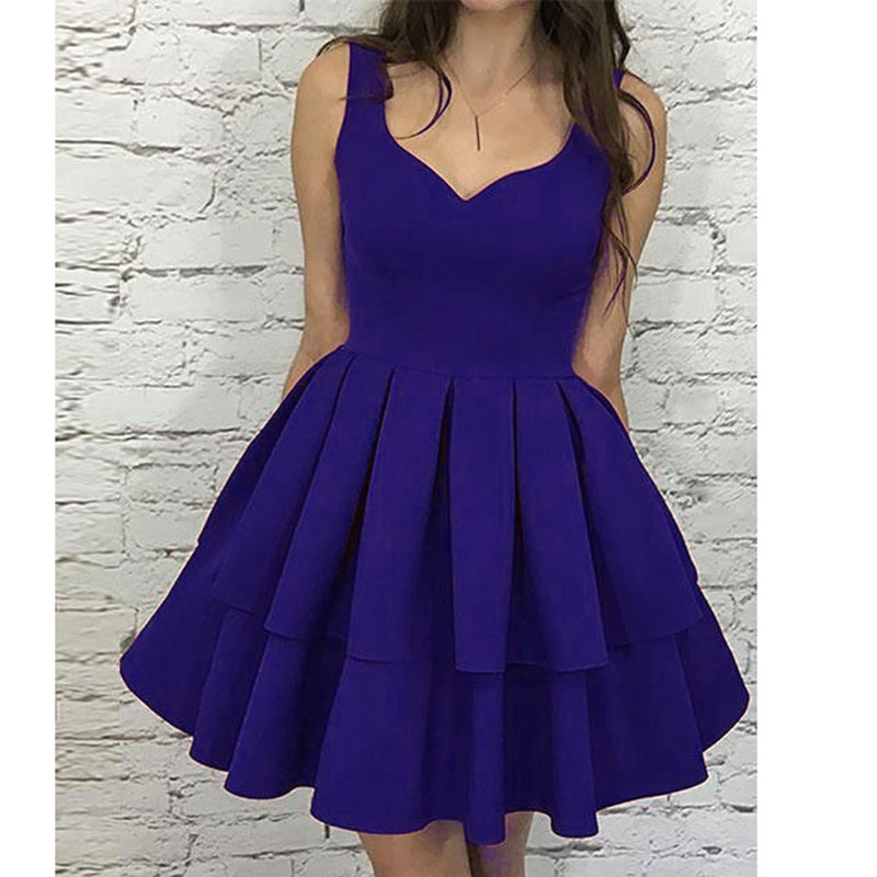 purple short dresses for juniors