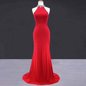 red long frock design