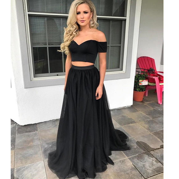 crop top and gown