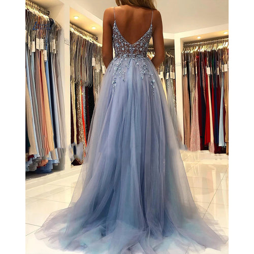 Beautiful Mint /Royal Blue Crop Top Prom Dress Girls 2 Pieces Ombre Be –  Siaoryne