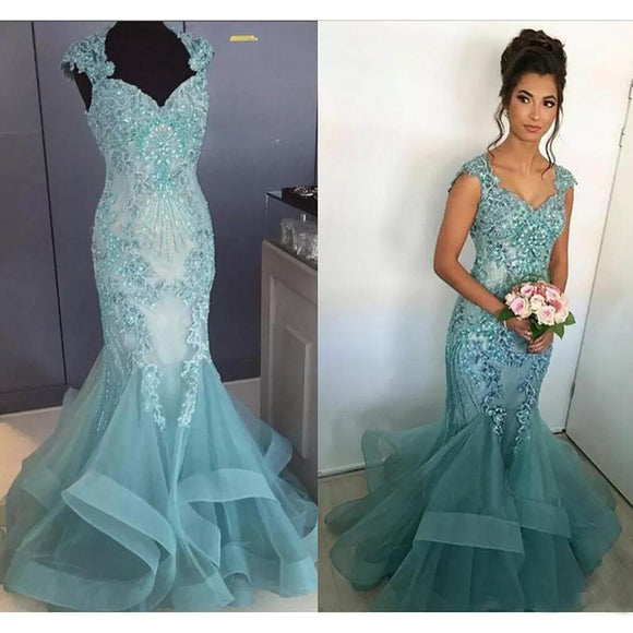 blue wedding gown 2018
