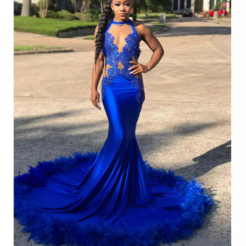 Royal Blue Fitted Homecoming Dress ...