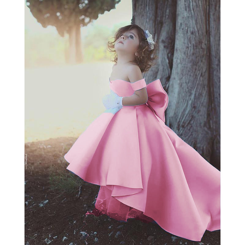 pink ball gown for kids