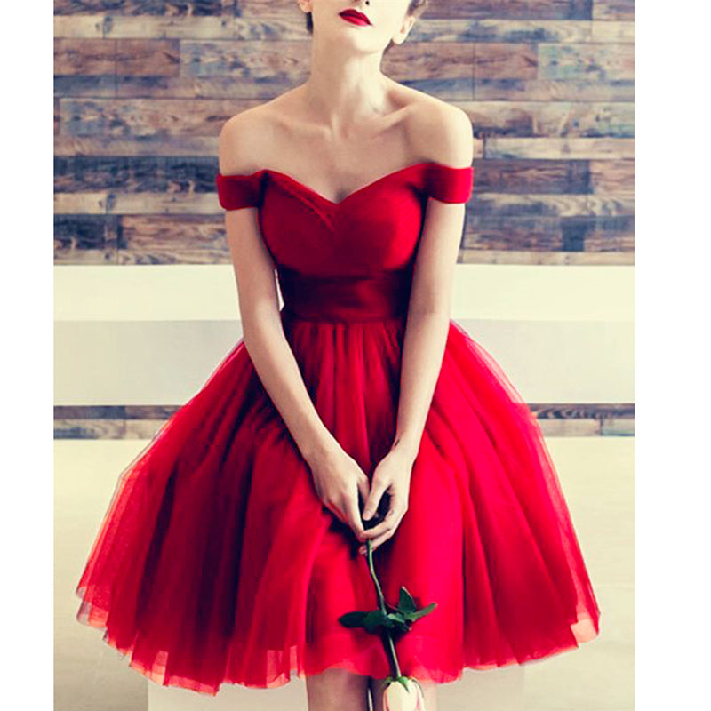 junior red formal dresses
