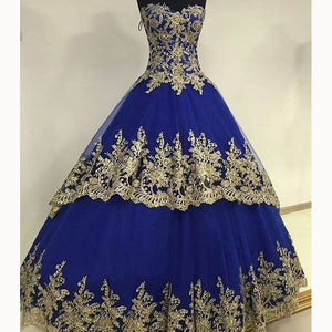 royal blue reception dress