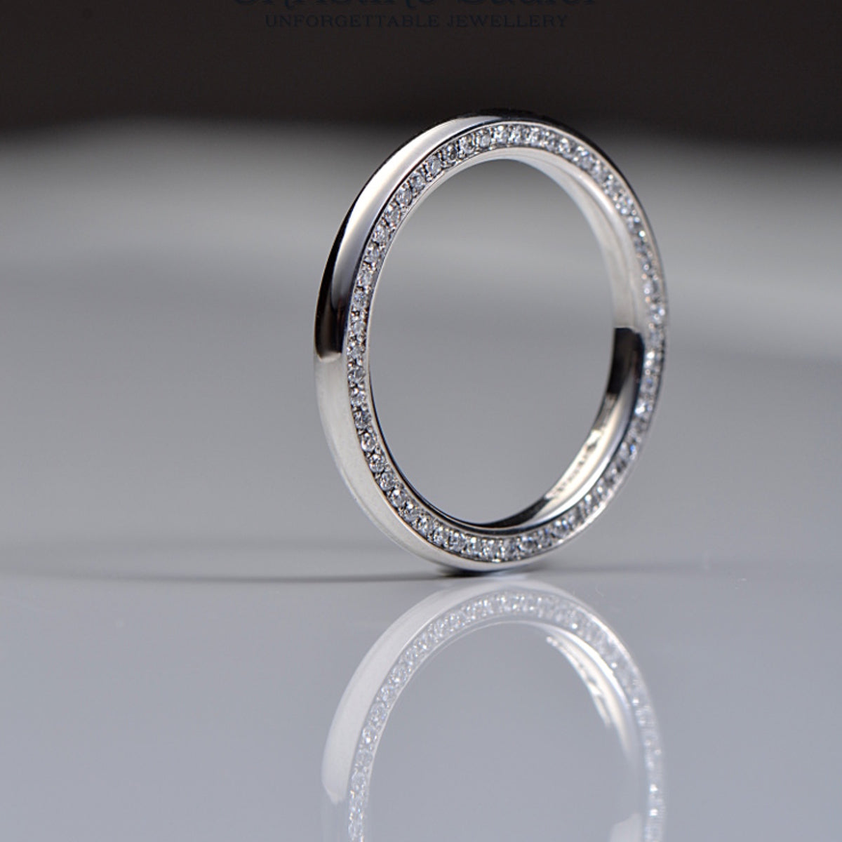 edge set diamond eternity ring