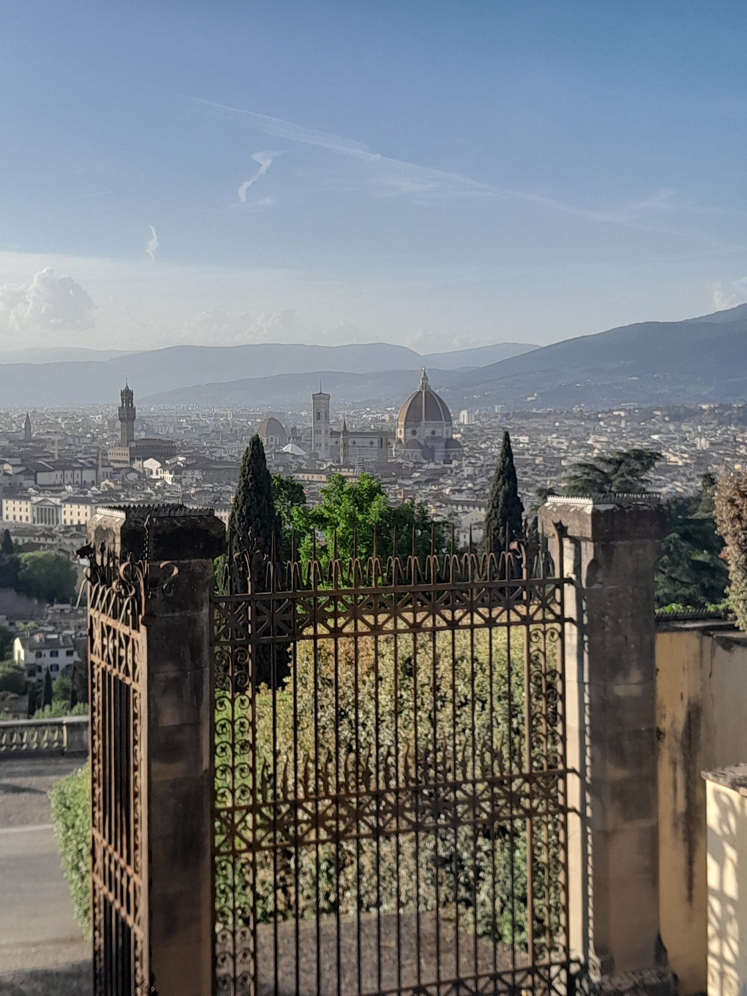 view from the church at the top of Florence