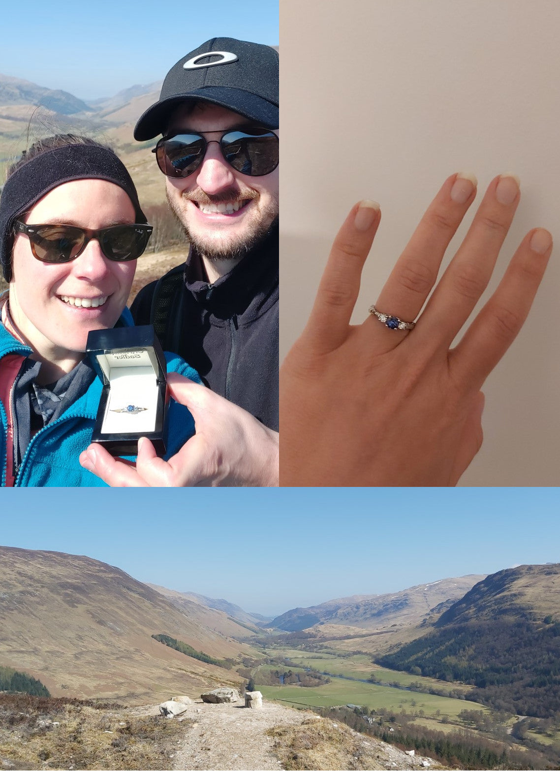 engaged-couple-bespoke-engagement-ring