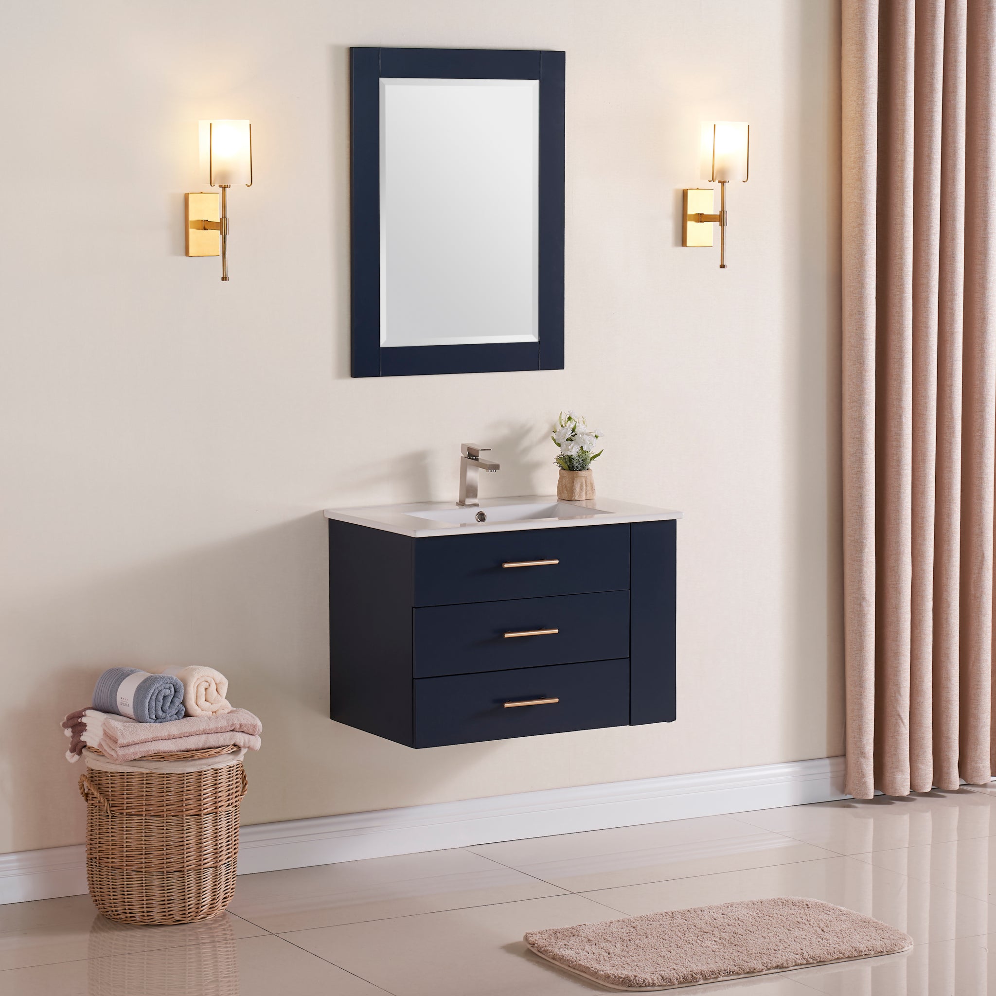 bathroom side shelf