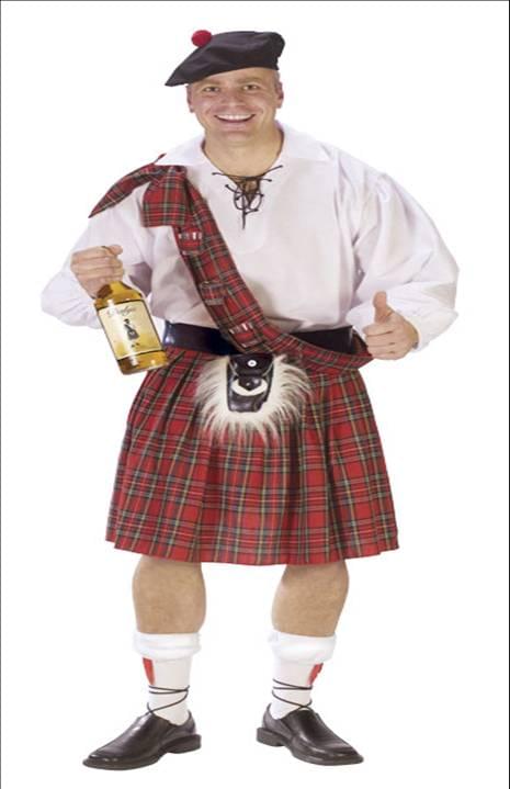 Big Shot Scott Scottish Kilt Costume Adult - ToynkDownUnder product image