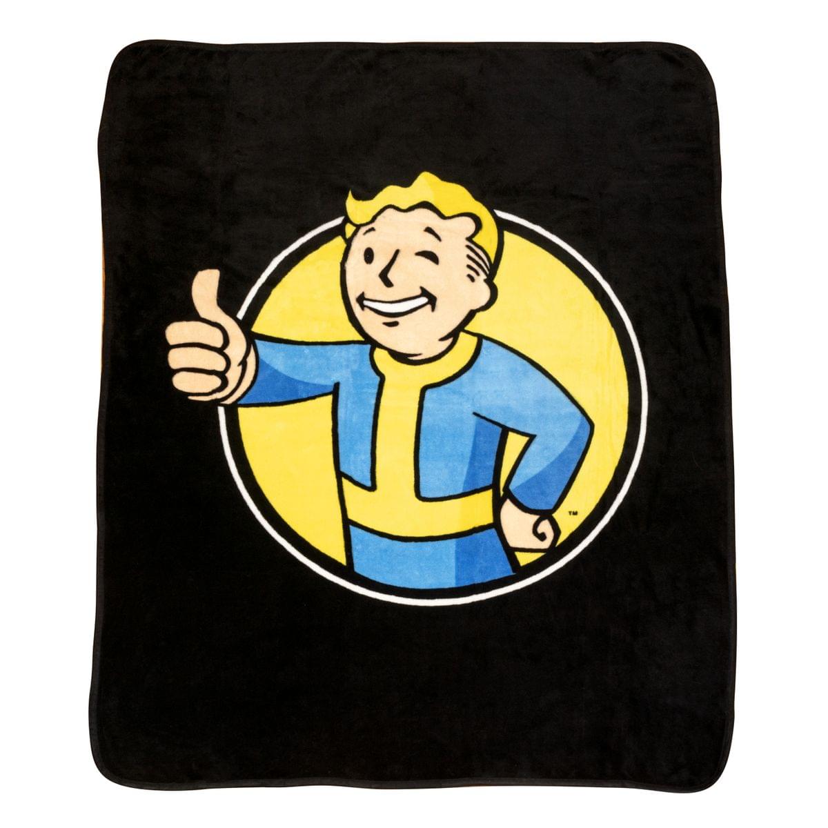 Fallout Vault Boy Lightweight Fleece Throw Blanket | 45 x 60 Inches - ToynkDownUnder product image