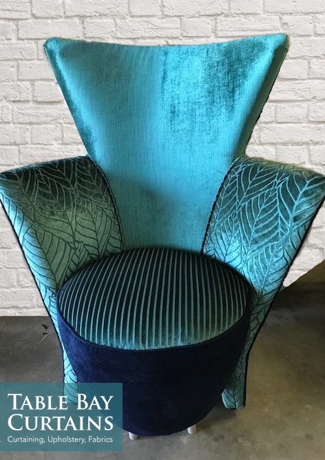 Teal velvet upholstery chair | Cape Town