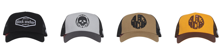 4 Gorras icónicas Black Anchor