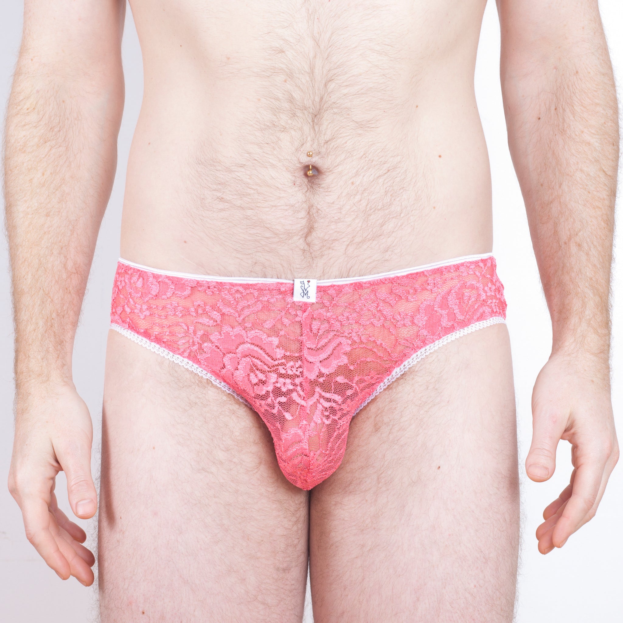 mens pink lace panties