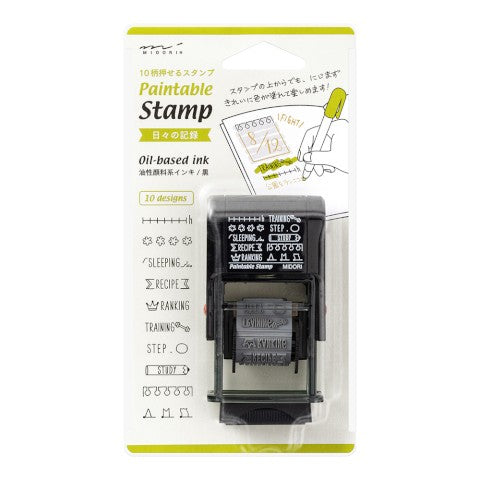 Paintable Self-Inking Stamp- Daily Life Record