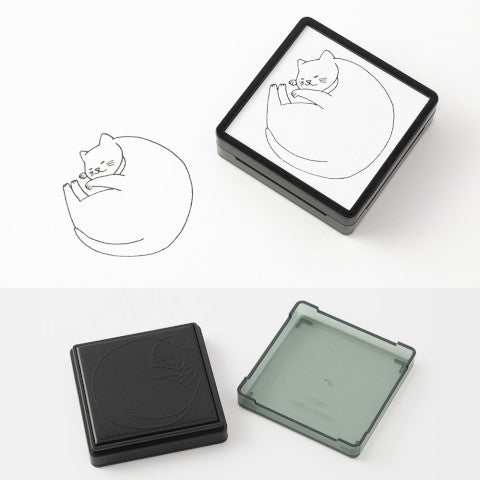 Paintable Pre-Inked Stamp: Cat