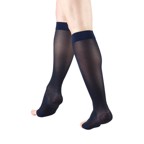 Ladies' Sheer Knee High Open Toe Stockings – TruformStore