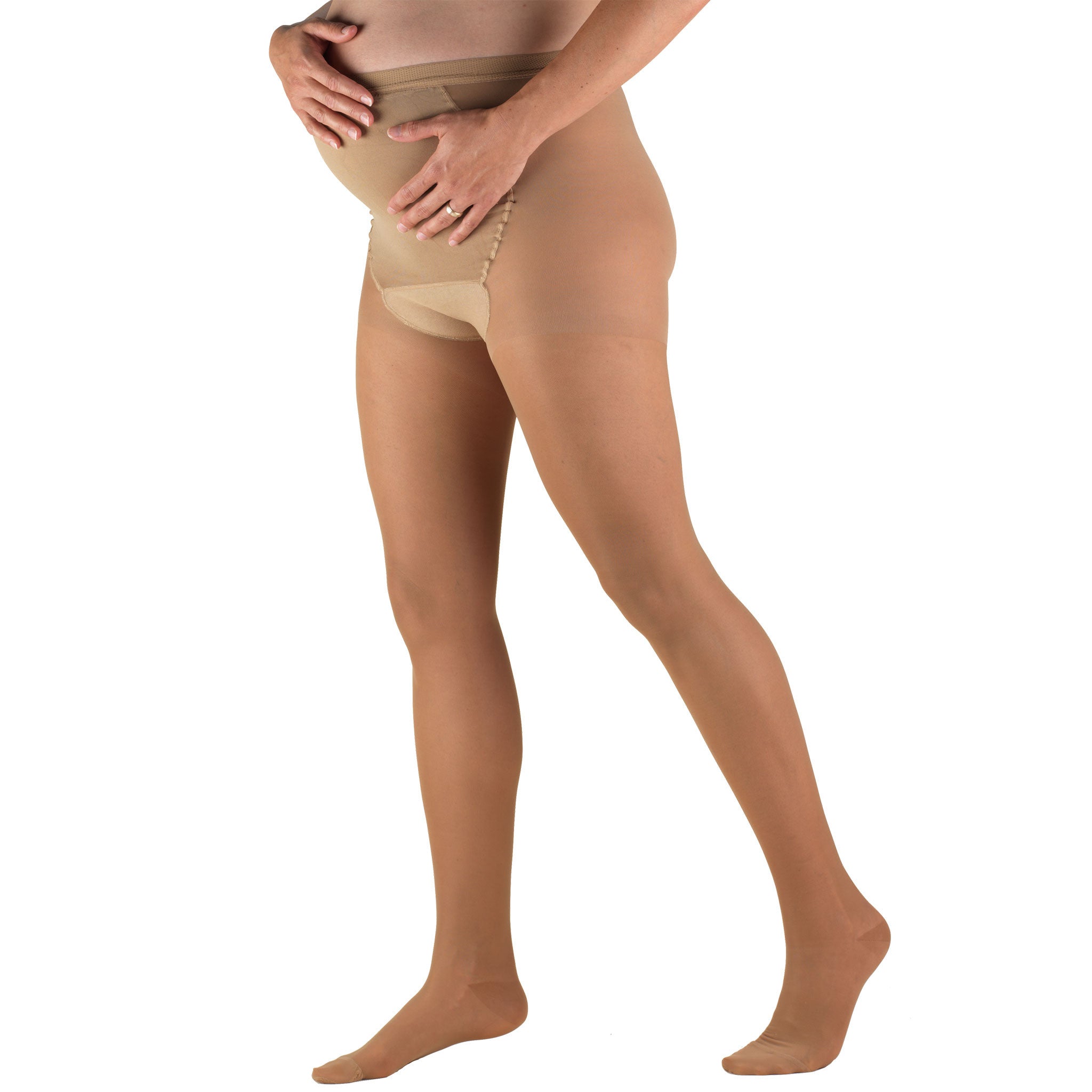 1777 Beige Sheer Maternity Pantyhose