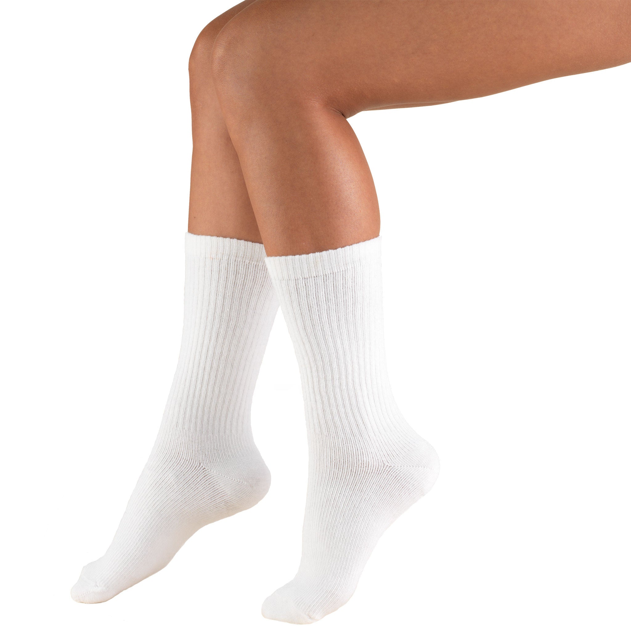 1912 Crew Length White TruSoft Socks