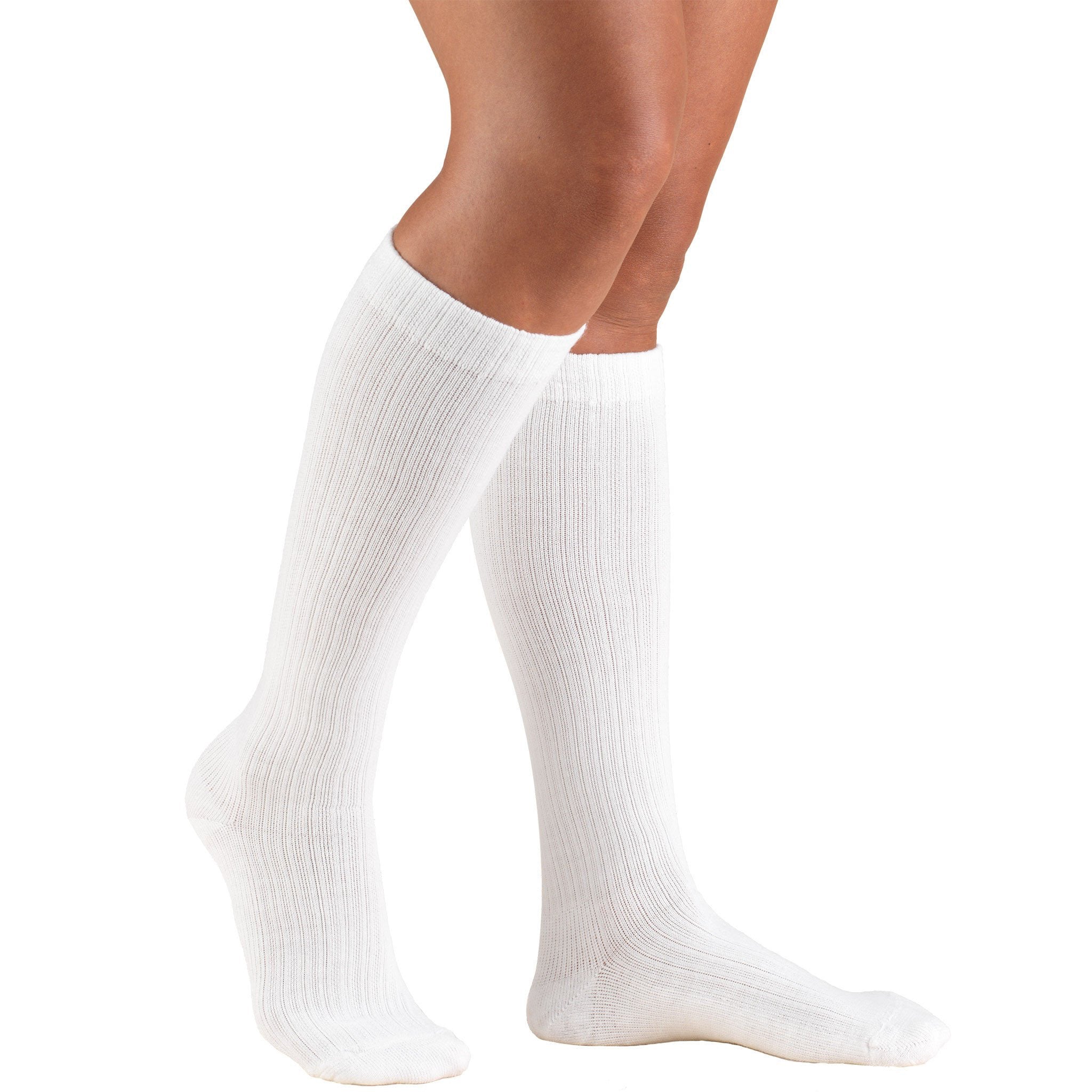 1963 Ladies' Knee High White Casual Socks