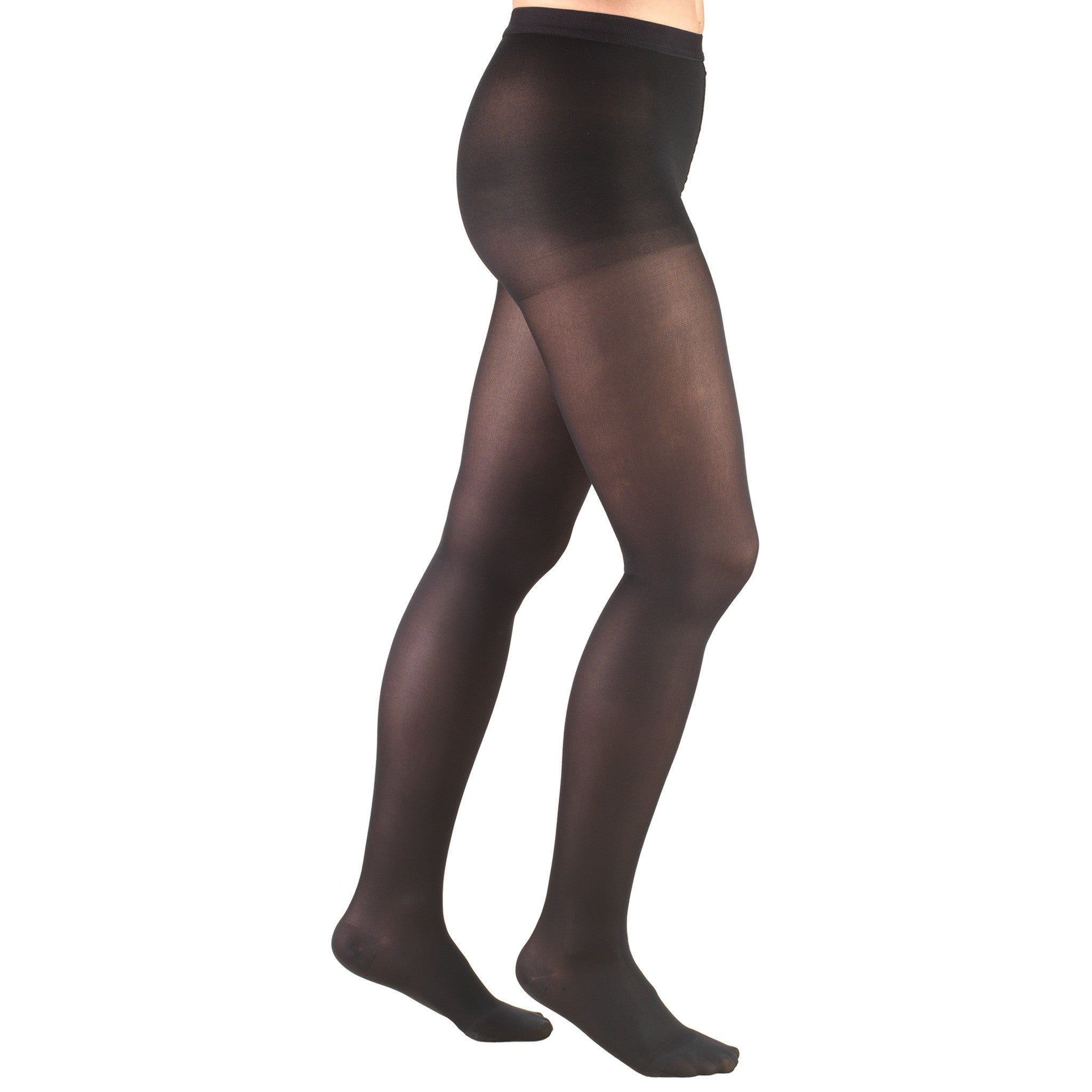 0365 Ladies' Black Opaque Pantyhose