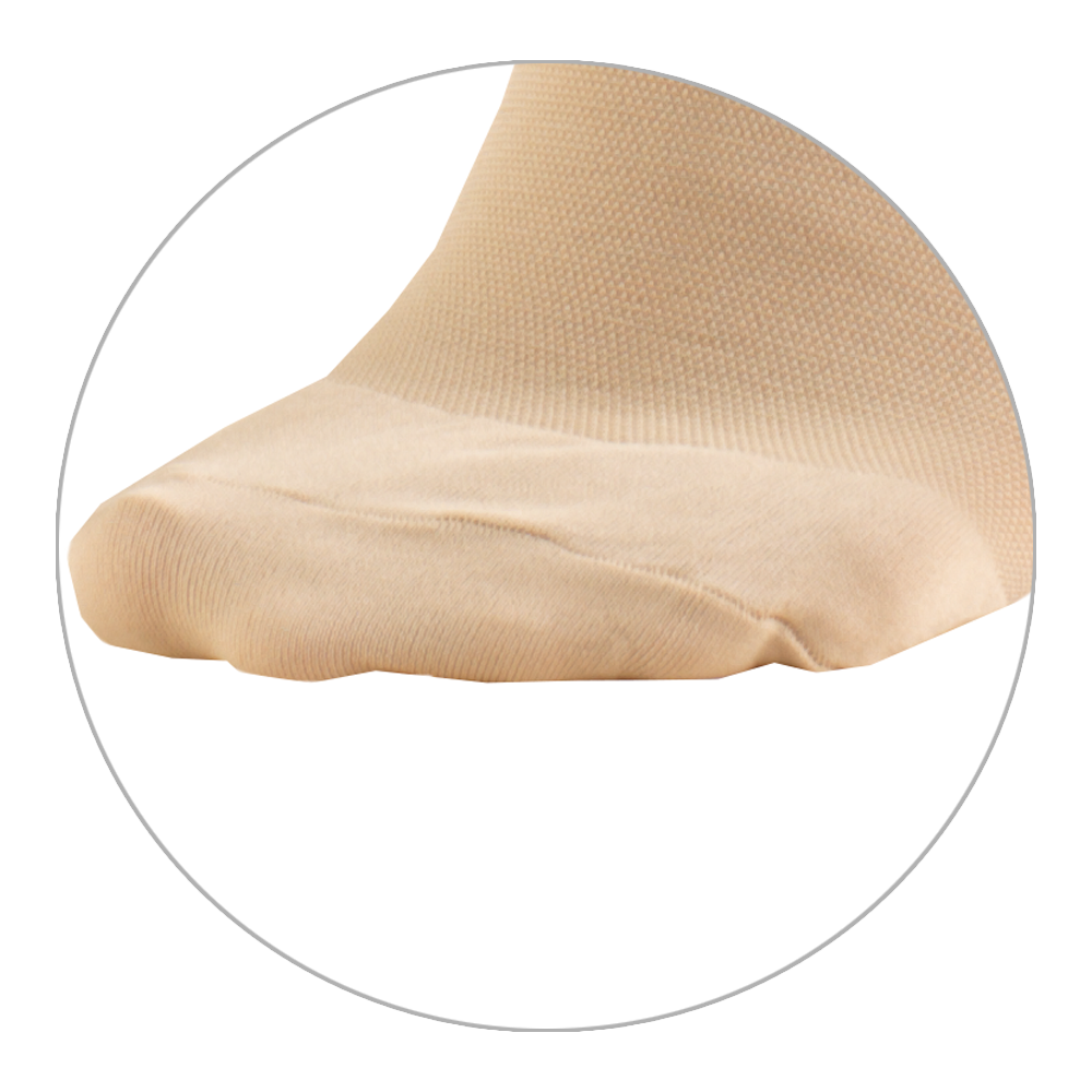 Truform 0865 Stockings 20-30 Below Knee Open Toe Beige