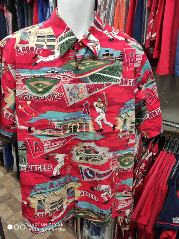 los angeles angels hawaiian shirt