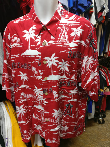 los angeles angels hawaiian shirt