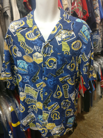 los angeles rams hawaiian shirt