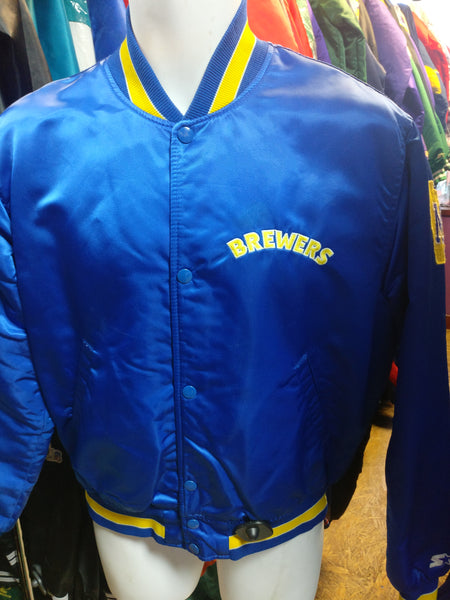 Vintage 80s MILWAUKEE BREWERS MLB Starter Nylon Jacket M – XL3 VINTAGE ...