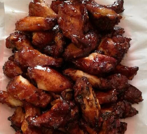 Blackberry Ginger Balsamic Glazed Wings