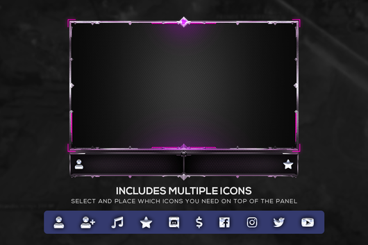 Multi-coloured Animated Twitch Overlay - Prisma Webcam - Think Premade –  ThinkPremade