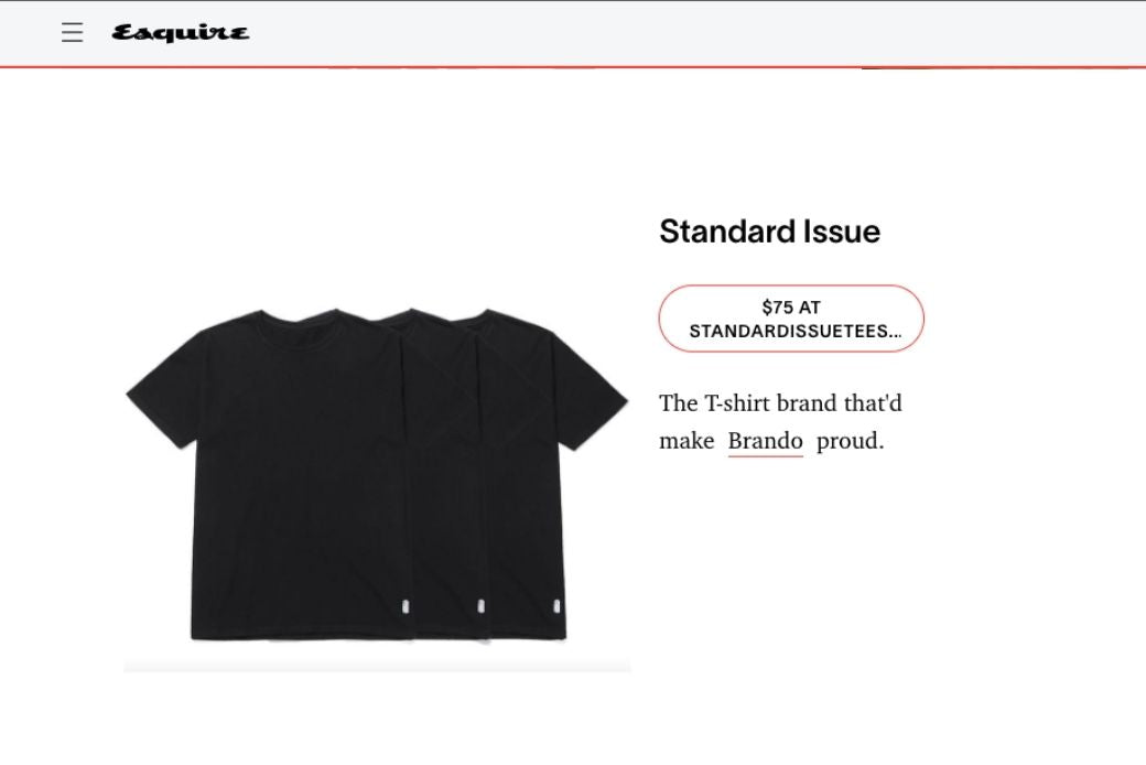 ESQUIRE FEATURES THE 3 Pack Standard Tees IN 