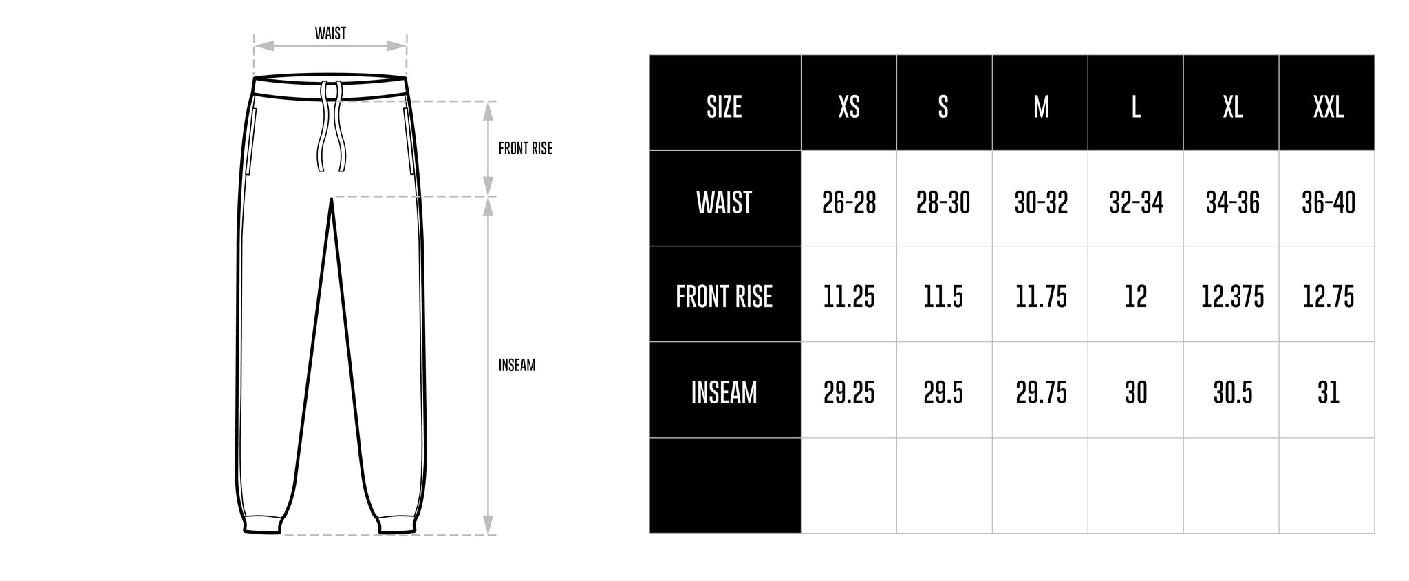 Sizing Guide – STANDARD ISSUE TEES