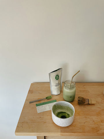 iced matcha latte at home 