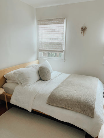 neutral aesthetic bedroom