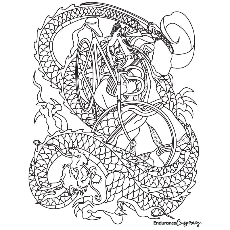 Samurai Coloring Book : Zentangle Stylized Japanese Samurai Coloring