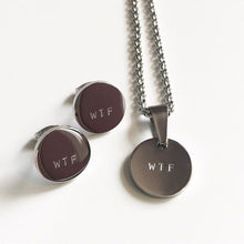 Load image into Gallery viewer, Handstamped XS circle disc necklace | allure style