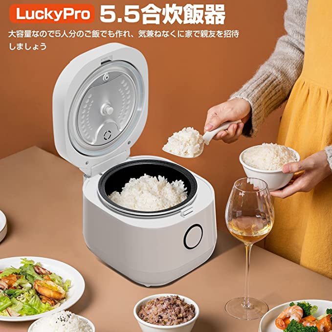 炊飯器 一人暮らし 2合炊き ひとり暮らし用 小型 電気炊飯釜 1合 