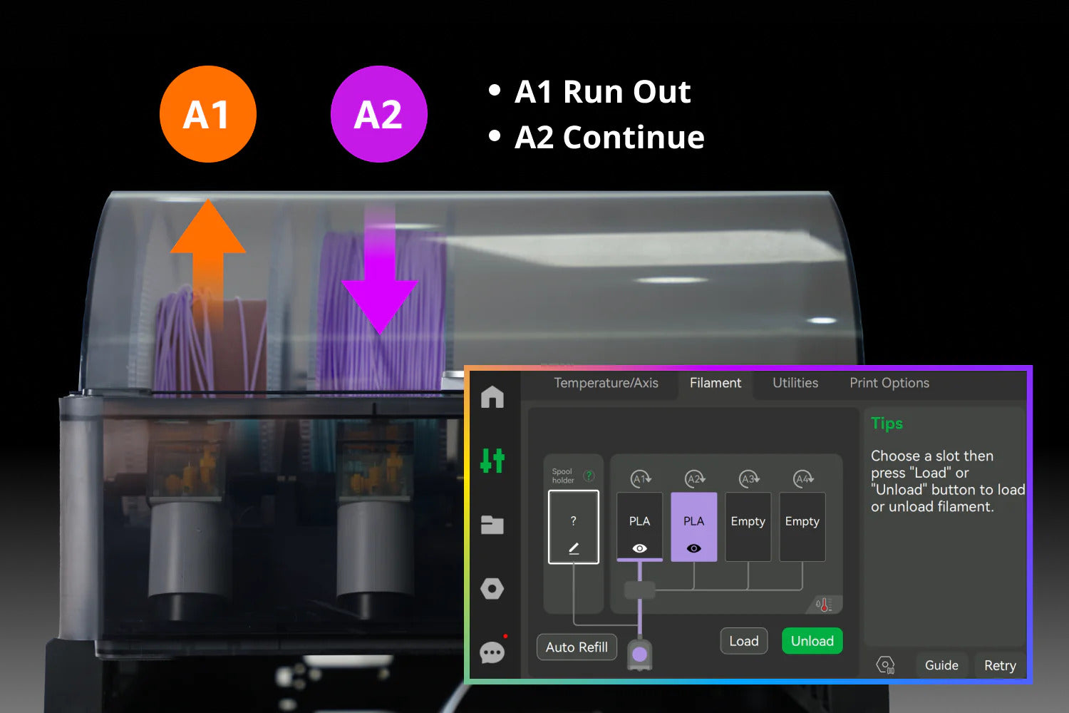 Image demonstrating how Filament Backup works