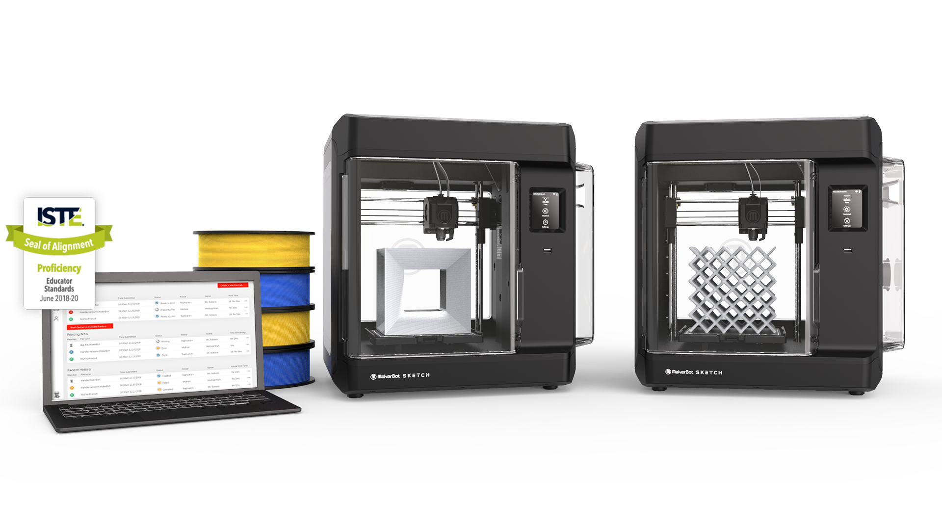  MakerBot Sketch 3D Printers (2 Units) 