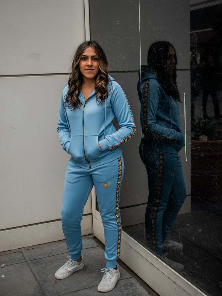 blue tracksuit womens