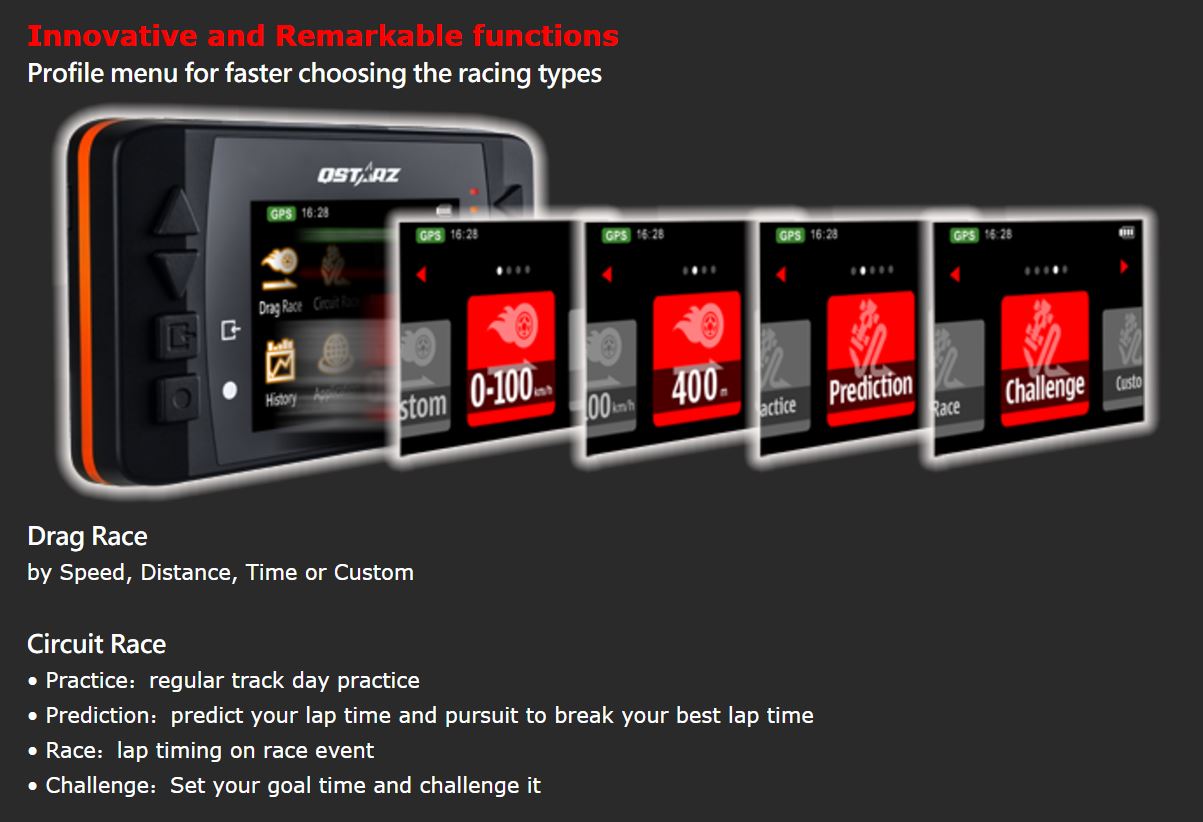 Qstarz LT-6000S-GNSS GPS Lap Timer