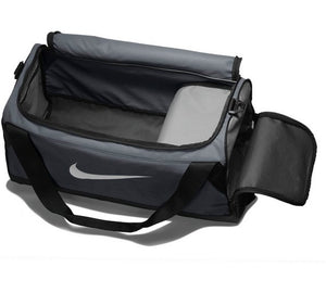 nike brasilia medium holdall grey