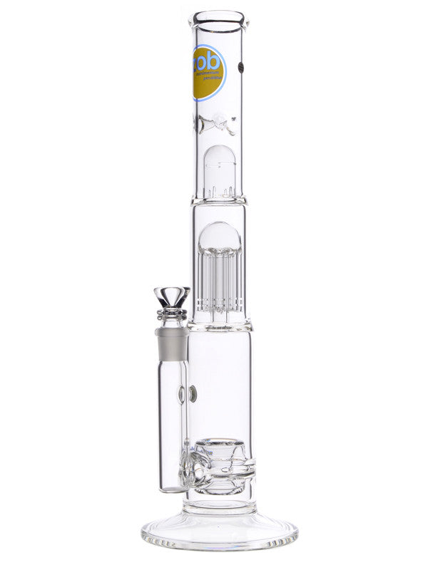 Zob 18 Inch Stemless Straight Tube With Zobello And 8 Arm Tree Percola 