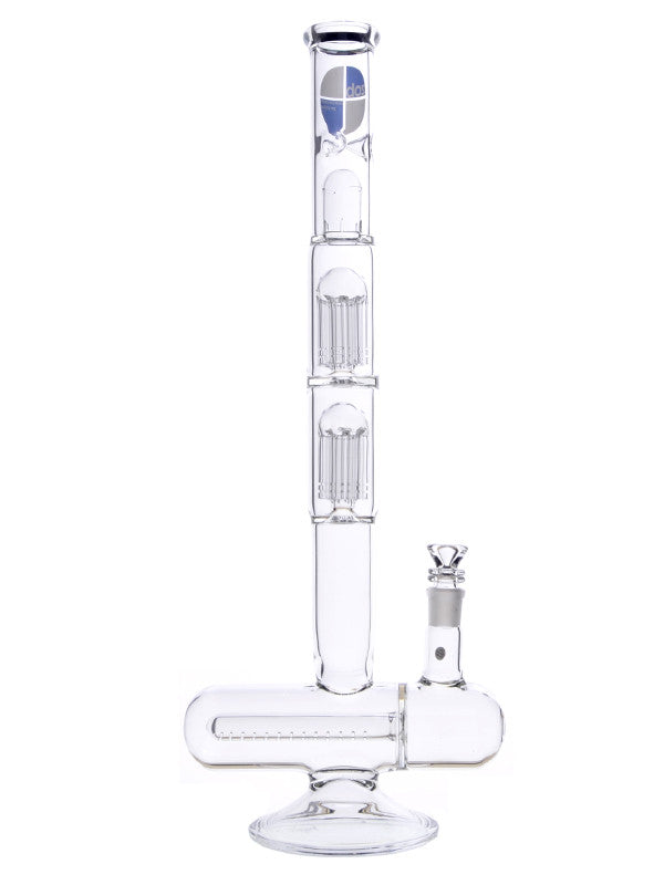 Zob 22 Inch Inline Diffused Straight Tube With Double 8 Arm Tree Perco 