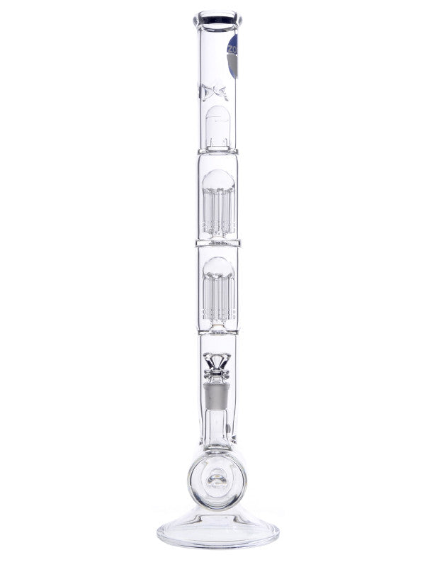 Zob 22 Inch Inline Diffused Straight Tube With Double 8 Arm Tree Perco 