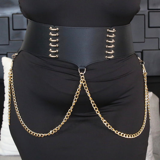 plus size gold chainbelt｜TikTok Search